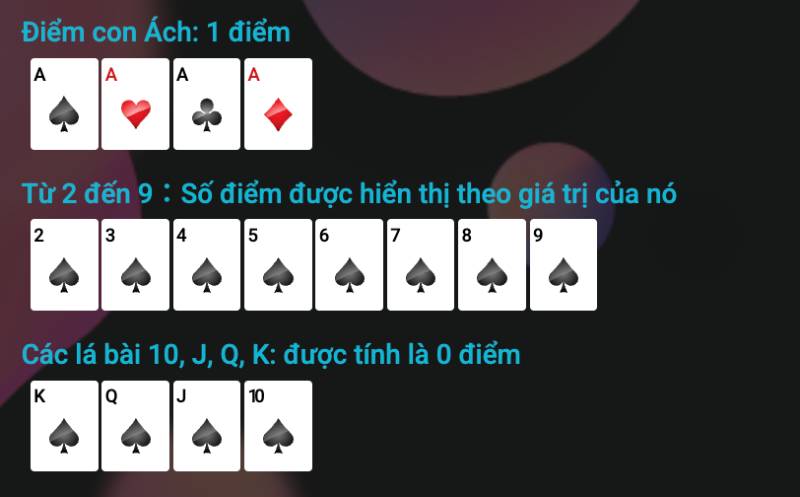 Chia bài và xác định điểm