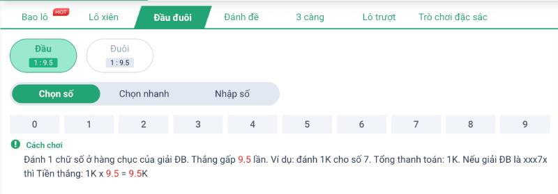 Vé đầu đuôi